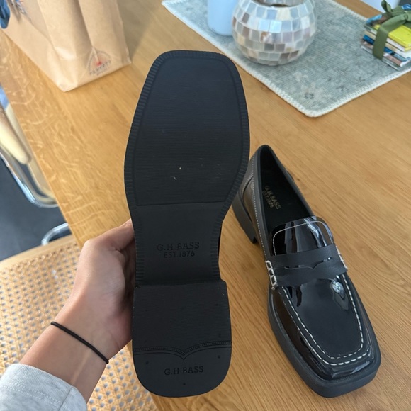 G.H. Bass Bowery Square Toe Penny Loafers - Picture 7 of 9